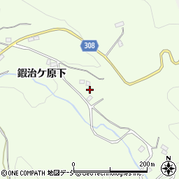 福島県福島市渡利鍜治ケ原周辺の地図