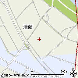 新潟県五泉市清瀬周辺の地図