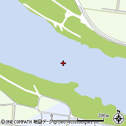 阿賀野川周辺の地図