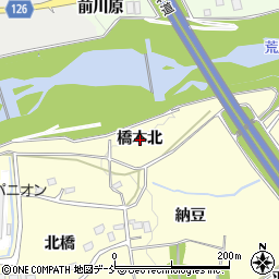 福島県福島市佐倉下橋本北周辺の地図