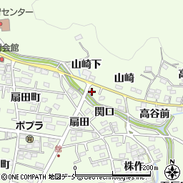 福島県福島市渡利山崎下4-1周辺の地図