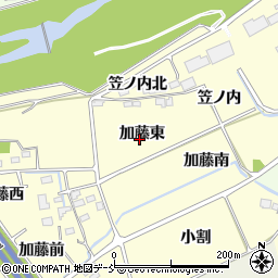 福島県福島市佐倉下（加藤東）周辺の地図