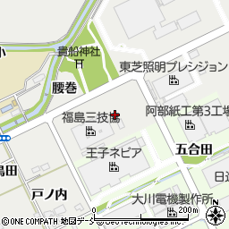 福島県福島市土船（明神前）周辺の地図