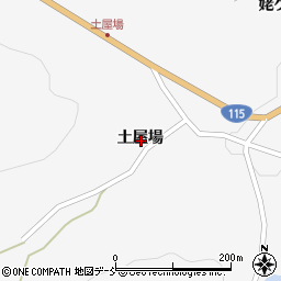 福島県福島市大波土屋場周辺の地図