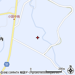 福島県伊達市霊山町上小国（底原）周辺の地図