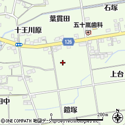 福島県福島市仁井田前的場周辺の地図