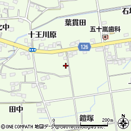福島県福島市仁井田周辺の地図