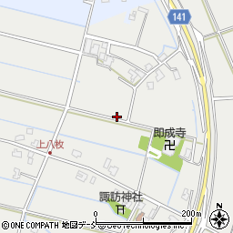 新潟県新潟市南区上八枚周辺の地図