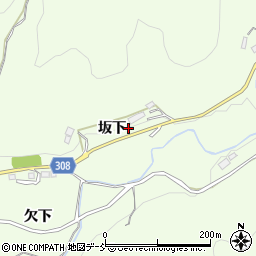 福島県福島市渡利坂下周辺の地図
