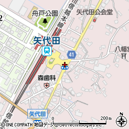 矢代田駅前周辺の地図