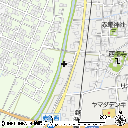 新潟県新潟市西蒲区赤鏥127周辺の地図