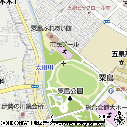新潟県五泉市粟島周辺の地図