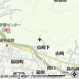 福島県福島市渡利諸仏山周辺の地図