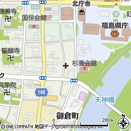 福島県福島市荒町周辺の地図