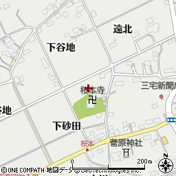 福島県福島市桜本江添周辺の地図