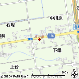 中川原周辺の地図