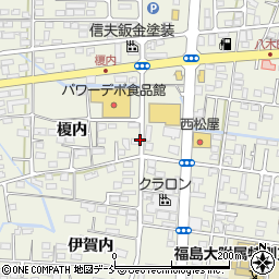 福島県福島市八木田周辺の地図