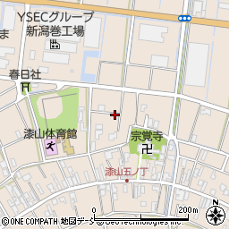 新潟県新潟市西蒲区漆山周辺の地図