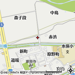 福島県福島市桜本赤渋43周辺の地図