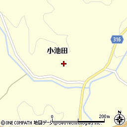 福島県伊達市月舘町布川小池田周辺の地図