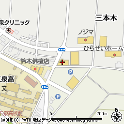 洋服の青山五泉店周辺の地図