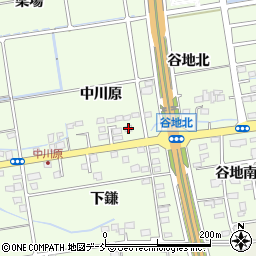 福島県福島市仁井田中川原63周辺の地図