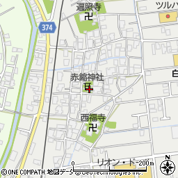 赤鏥神社周辺の地図