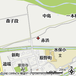 福島県福島市桜本赤渋33周辺の地図