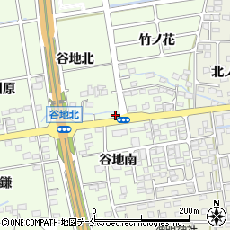 福島県福島市仁井田（谷地下）周辺の地図