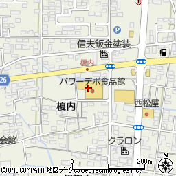 パワーデポ八木田食品館周辺の地図