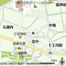 福島県福島市仁井田北屋敷5周辺の地図
