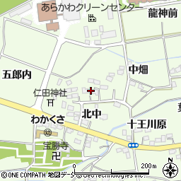 福島県福島市仁井田北屋敷5-1周辺の地図