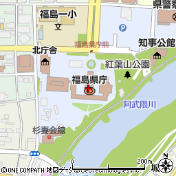 福島県周辺の地図