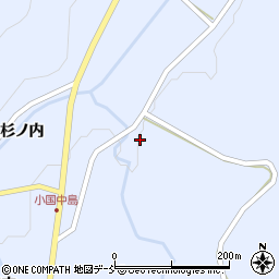 福島県伊達市霊山町上小国（谷津）周辺の地図