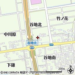 福島県福島市仁井田（谷地）周辺の地図