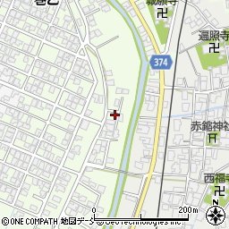 新潟県新潟市西蒲区巻乙1854-1周辺の地図