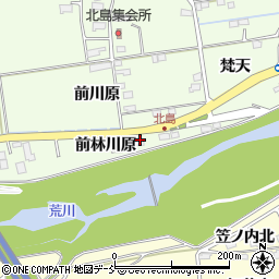 福島県福島市仁井田前林川原3周辺の地図