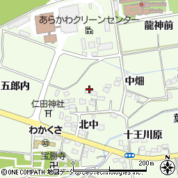 福島県福島市仁井田北屋敷周辺の地図