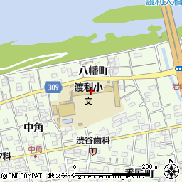 福島市立渡利小学校周辺の地図