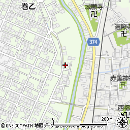 新潟県新潟市西蒲区巻乙1851-5周辺の地図