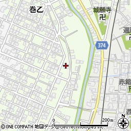 新潟県新潟市西蒲区巻乙1778周辺の地図