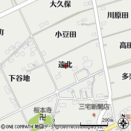 福島県福島市桜本遠北周辺の地図