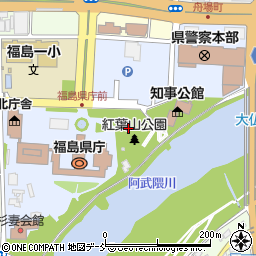 福島県福島市杉妻町周辺の地図