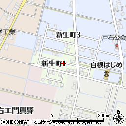 新潟県新潟市南区新生町周辺の地図