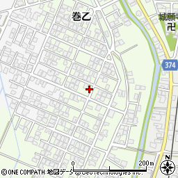 新潟県新潟市西蒲区巻乙1769-16周辺の地図