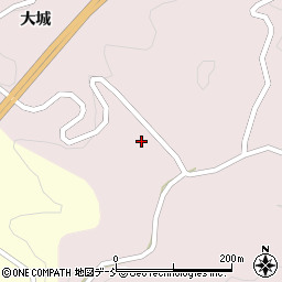 福島県伊達市霊山町石田（大城）周辺の地図