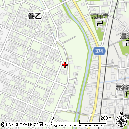 新潟県新潟市西蒲区巻乙1751周辺の地図