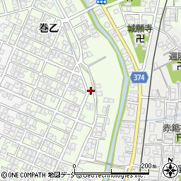 新潟県新潟市西蒲区巻乙1751-9周辺の地図