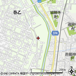 新潟県新潟市西蒲区巻乙1847周辺の地図