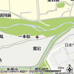 福島県福島市桜本一本松周辺の地図